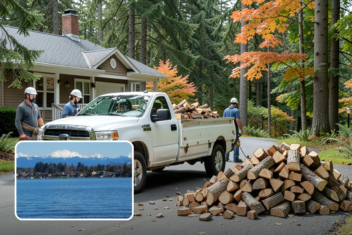 Rick of Firewood in Lake Stevens, Snohomish County, WA - A generous row of wood without a full-cord commitment