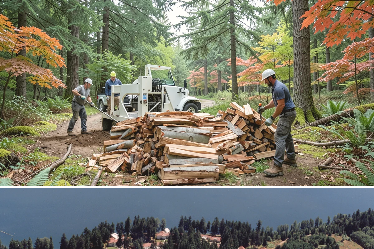 Rick of Firewood in Lakewood, Pierce County, WA - A rick is a smart mid-fall purchase to build your supply ahead of peak winter demand.