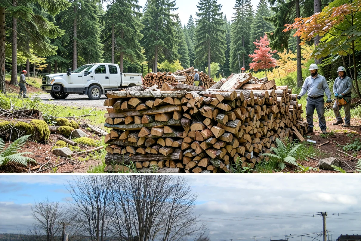 Rick of Firewood in Langley, WA - A rick is a smart mid-fall purchase to build your supply ahead of peak winter demand.