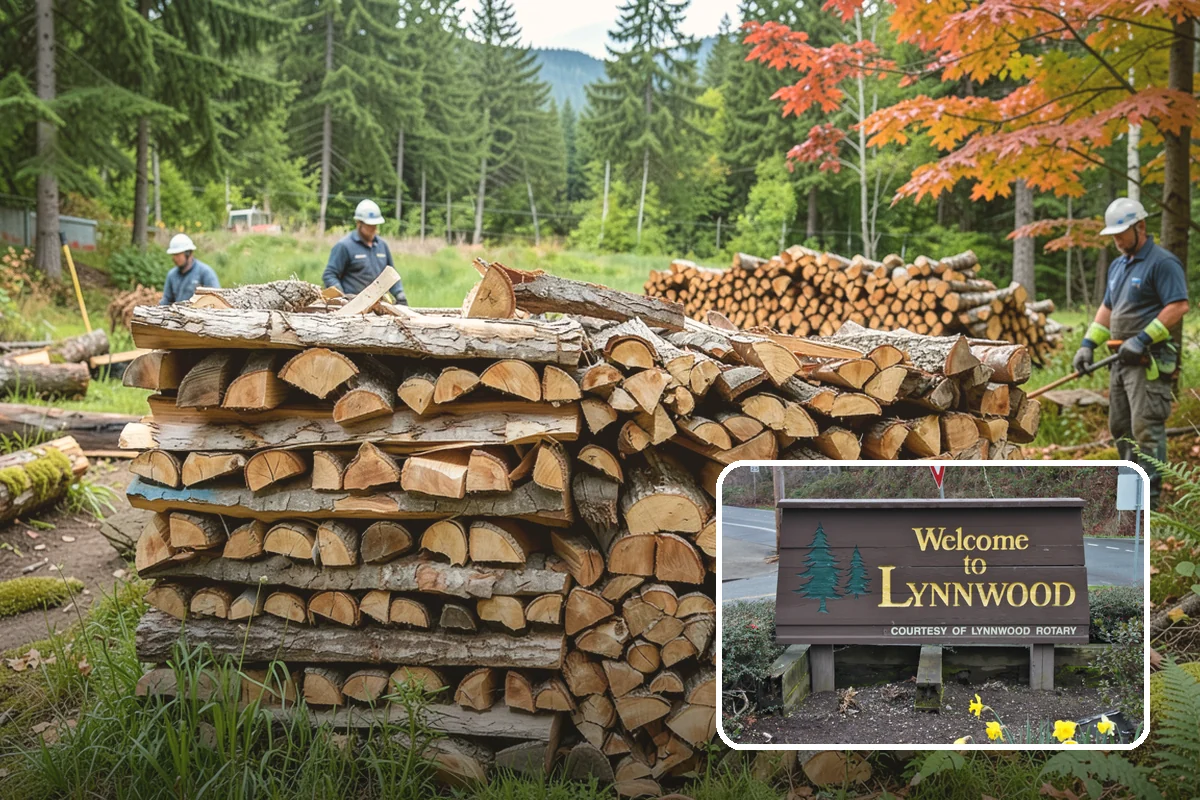 Rick of Firewood in Lynnwood, Snohomish County, WA - A generous row of wood without a full-cord commitment