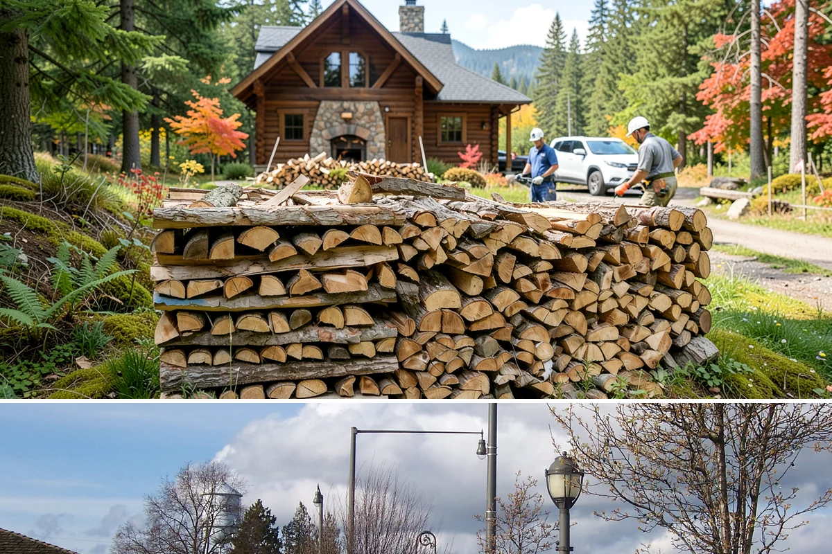 Rick of Firewood in Marysville, Snohomish County, WA - A rick is a smart mid-fall purchase to build your supply ahead of peak winter demand.
