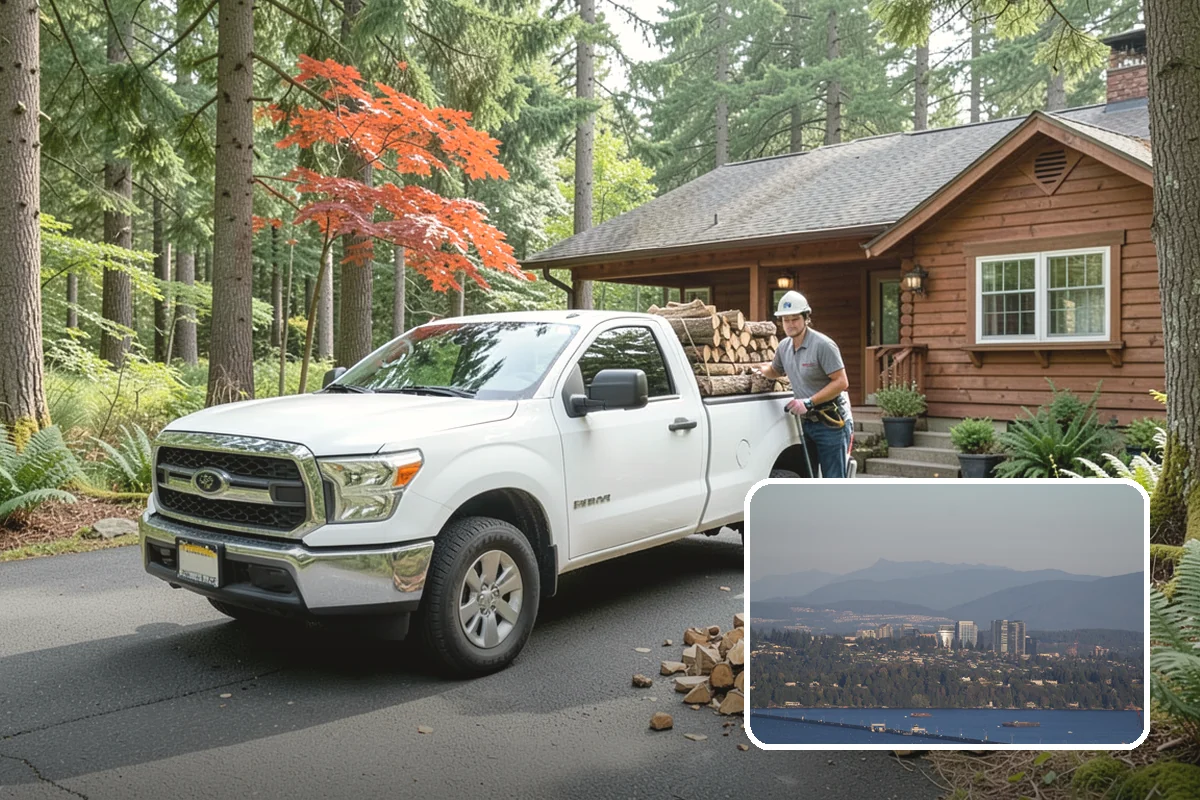 Rick of Firewood in Medina, King County, WA - A generous row of wood without a full-cord commitment