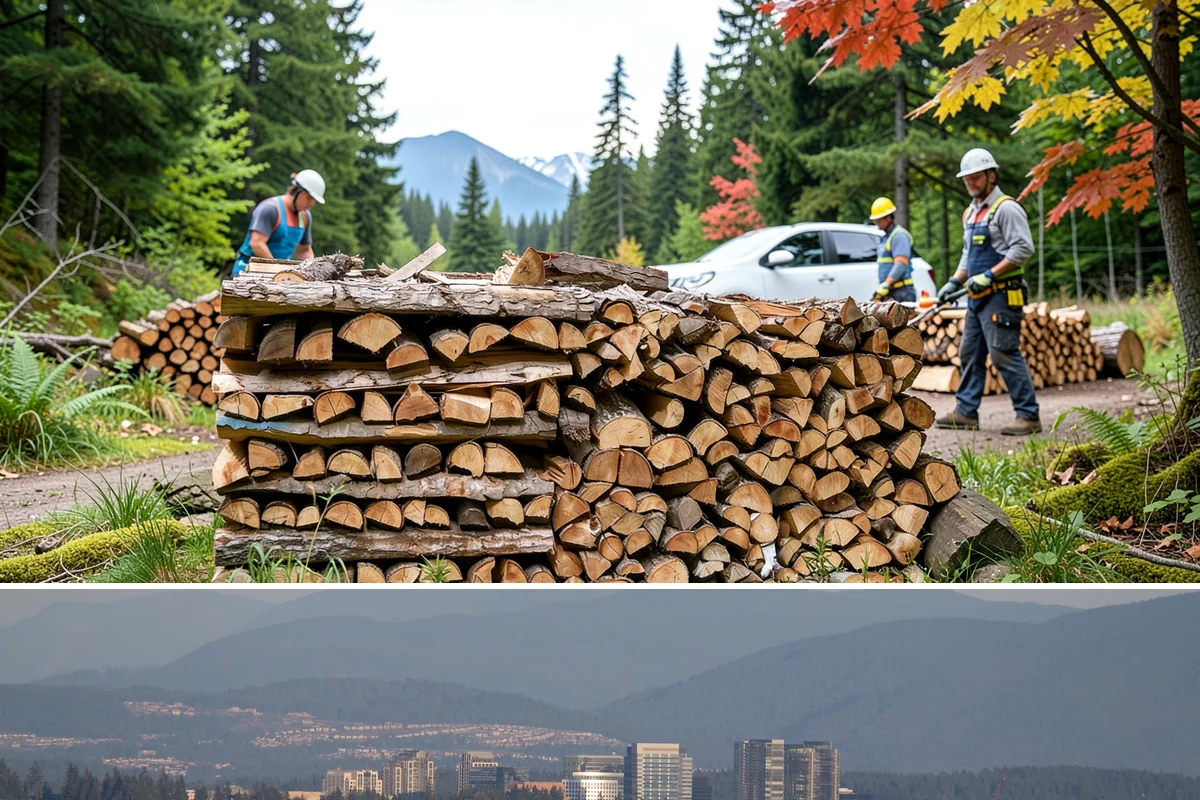 Rick of Firewood in Medina, King County, WA - A rick is a smart mid-fall purchase to build your supply ahead of peak winter demand.