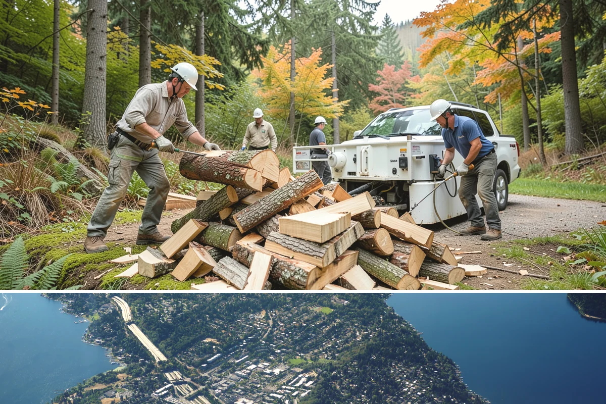 Rick of Firewood in Mercer Island, King County, WA - A rick is a smart mid-fall purchase to build your supply ahead of peak winter demand.