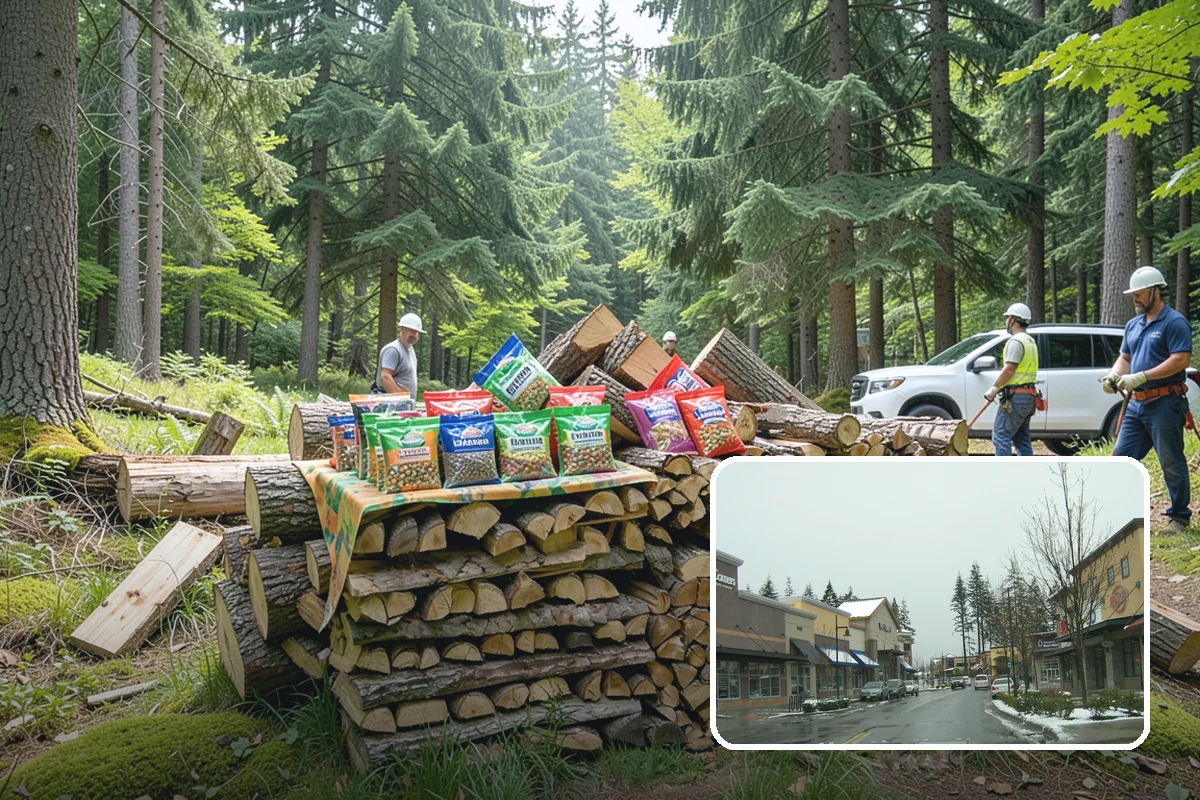 Rick of Firewood in Mill Creek, Snohomish County, WA - A generous row of wood without a full-cord commitment
