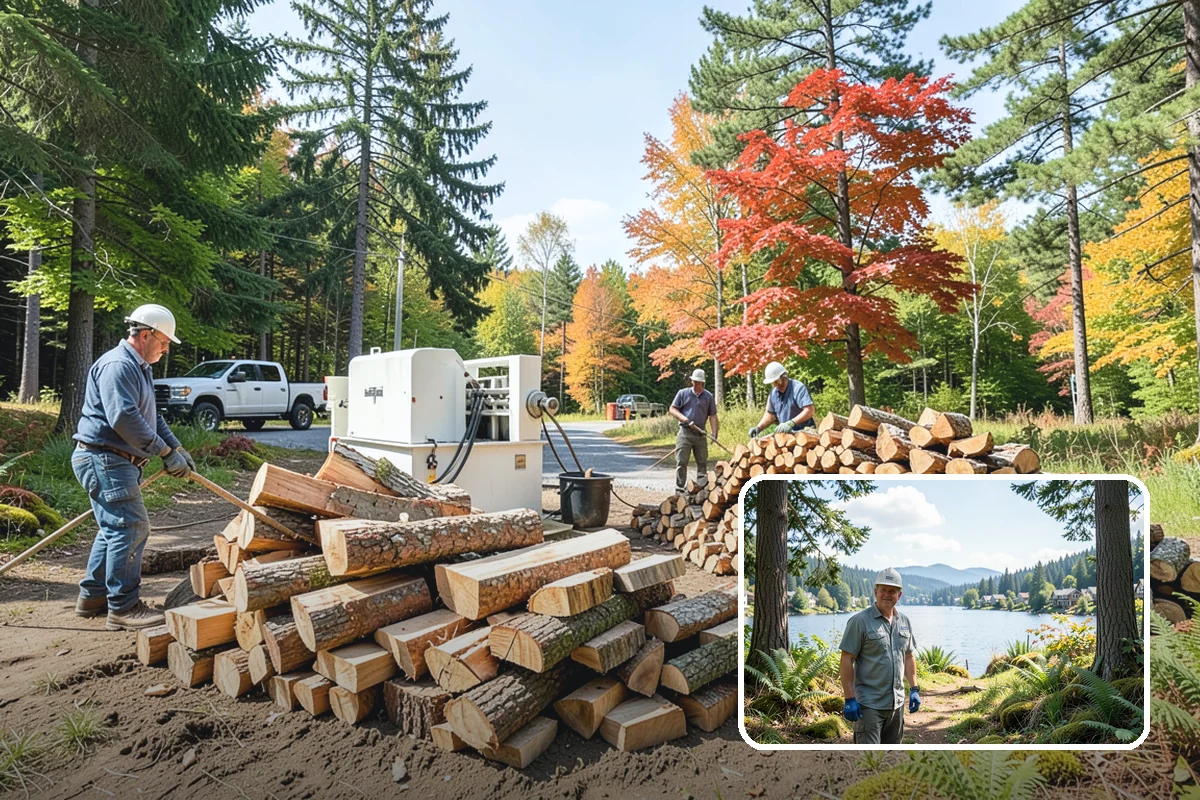 Rick of Firewood in Milton, King County, WA - A generous row of wood without a full-cord commitment