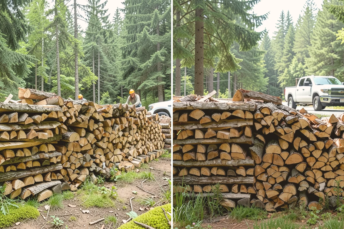Rick of Firewood in Milton, King County, WA - Place your rick order and choose a drop-off time