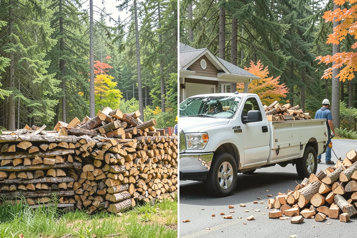 Rick of Firewood in Monroe, Snohomish County, WA - Place your rick order and choose a drop-off time