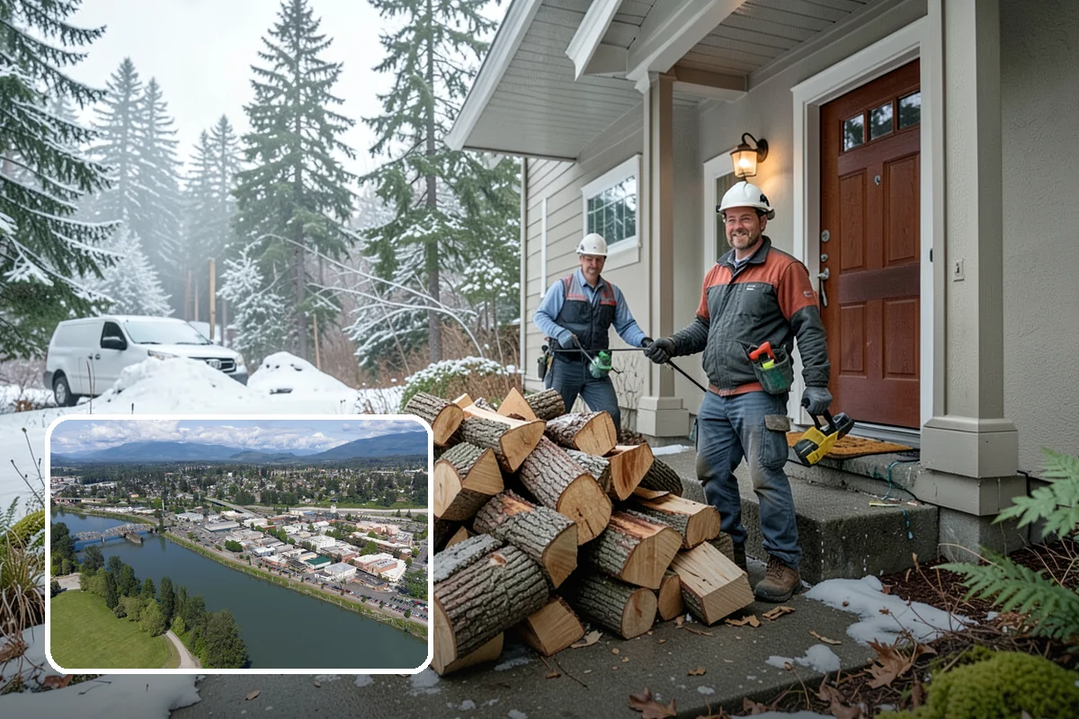 Rick of Firewood in Mount Vernon, Skagit County, WA - A generous row of wood without a full-cord commitment