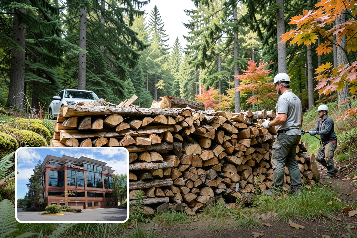 Rick of Firewood in Mountlake Terrace, Snohomish County, WA - A generous row of wood without a full-cord commitment