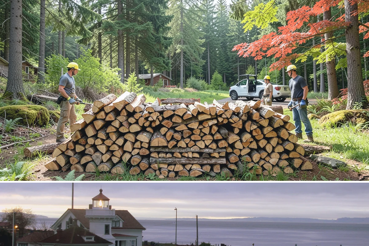 Rick of Firewood in Mukilteo, Snohomish County, WA - A rick is a smart mid-fall purchase to build your supply ahead of peak winter demand.