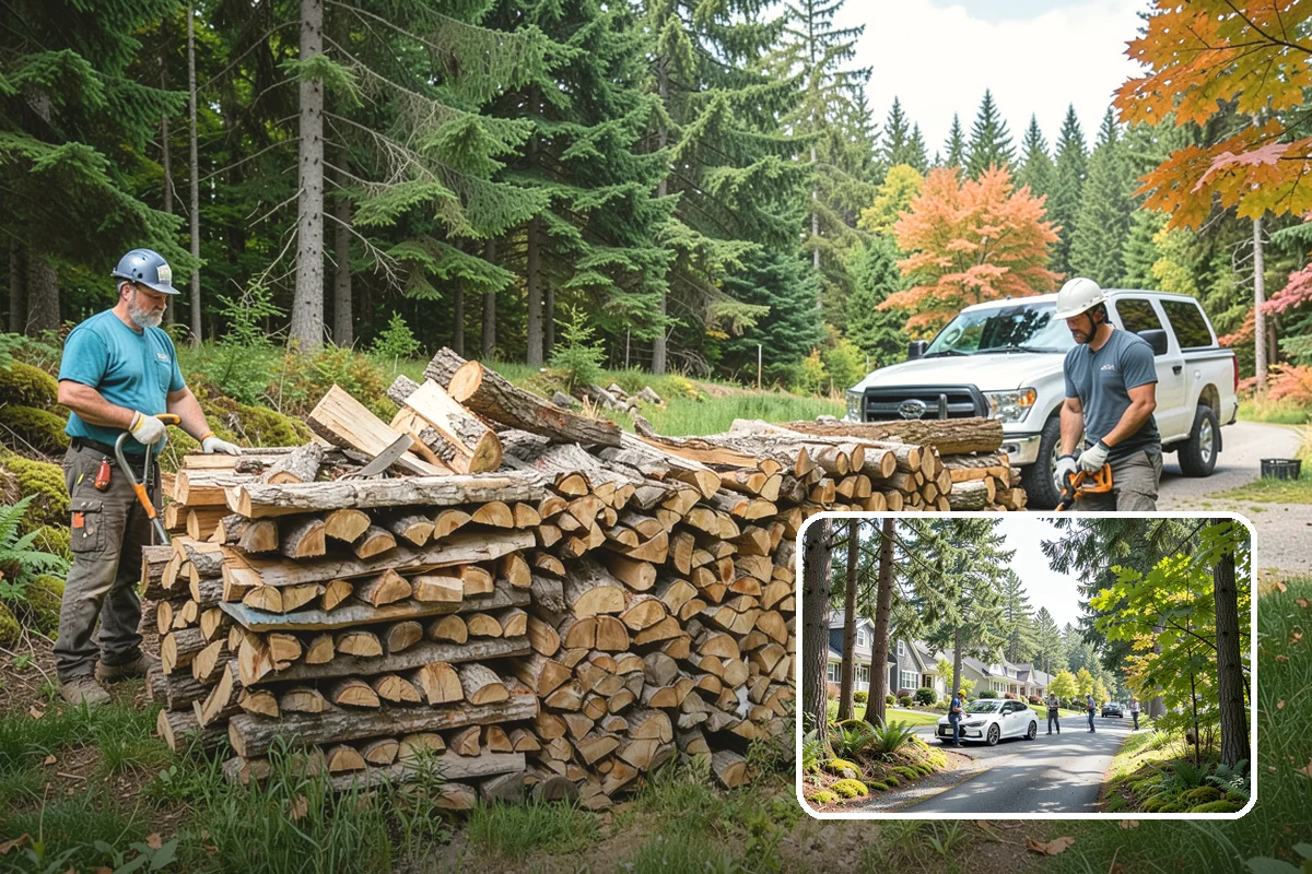 Rick of Firewood in Normandy Park, King County, WA - A generous row of wood without a full-cord commitment