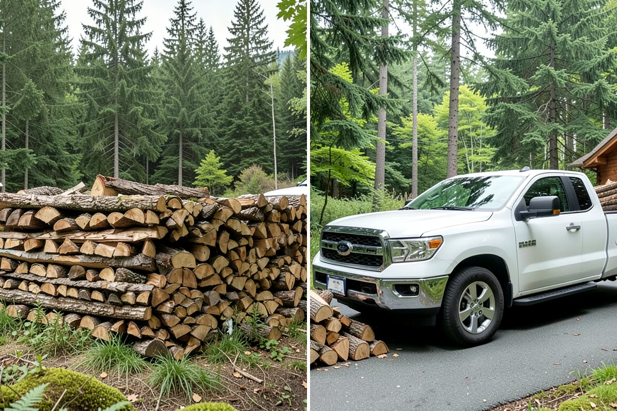 Rick of Firewood in Normandy Park, King County, WA - Place your rick order and choose a drop-off time