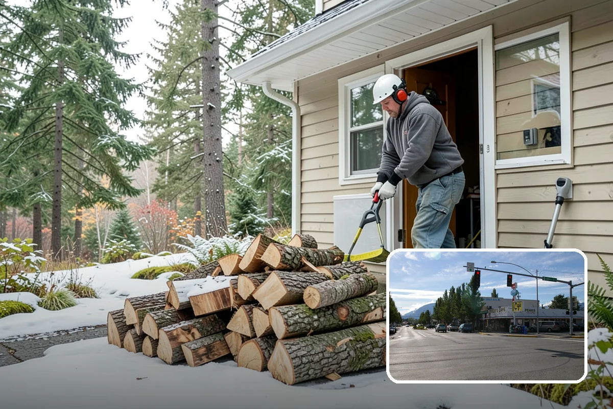 Rick of Firewood in North Bend, King County, WA - A generous row of wood without a full-cord commitment