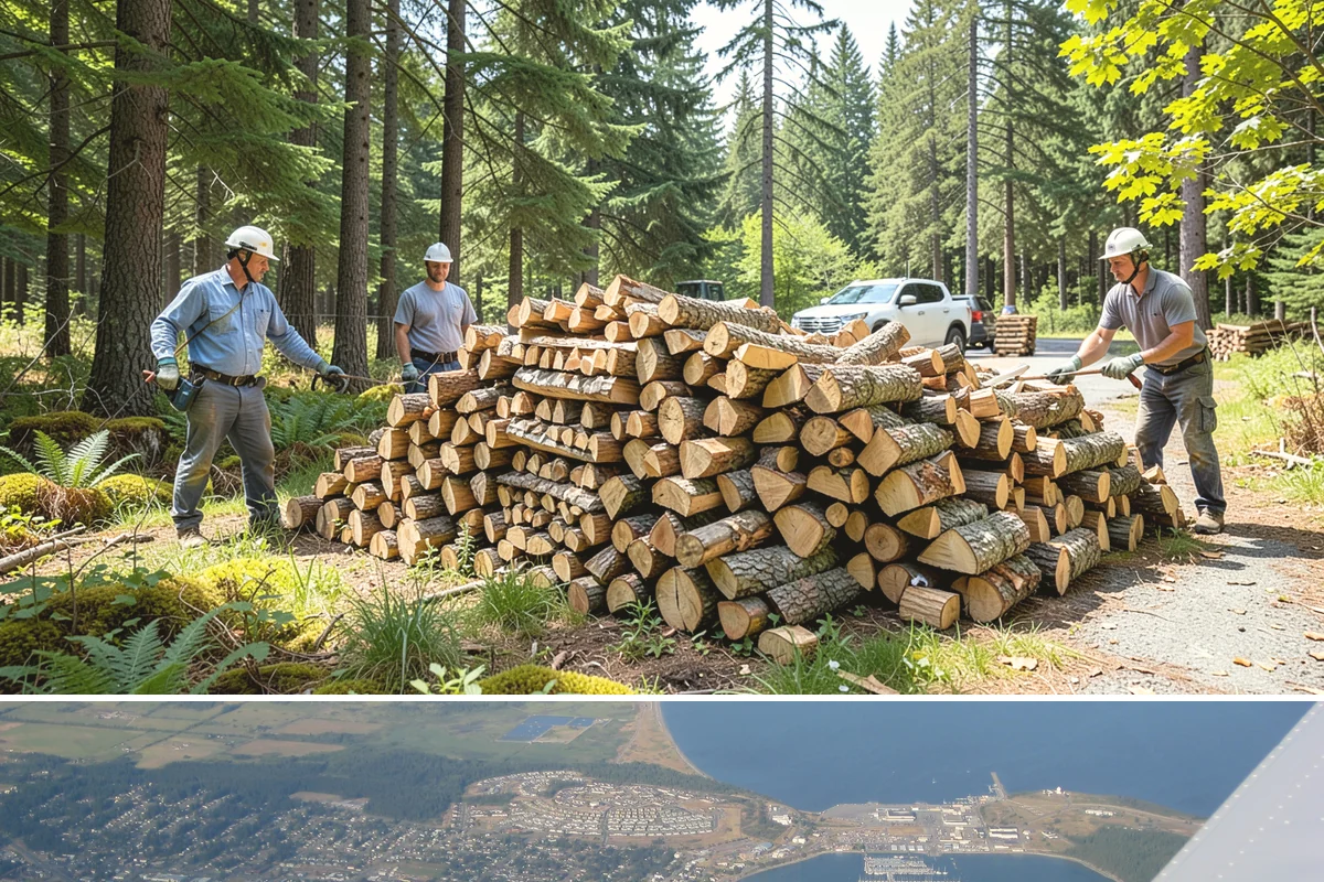 Rick of Firewood in Oak Harbor, Island County, WA - A rick is a smart mid-fall purchase to build your supply ahead of peak winter demand.