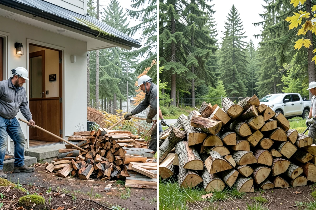 Rick of Firewood in Pacific, King County, WA - Place your rick order and choose a drop-off time