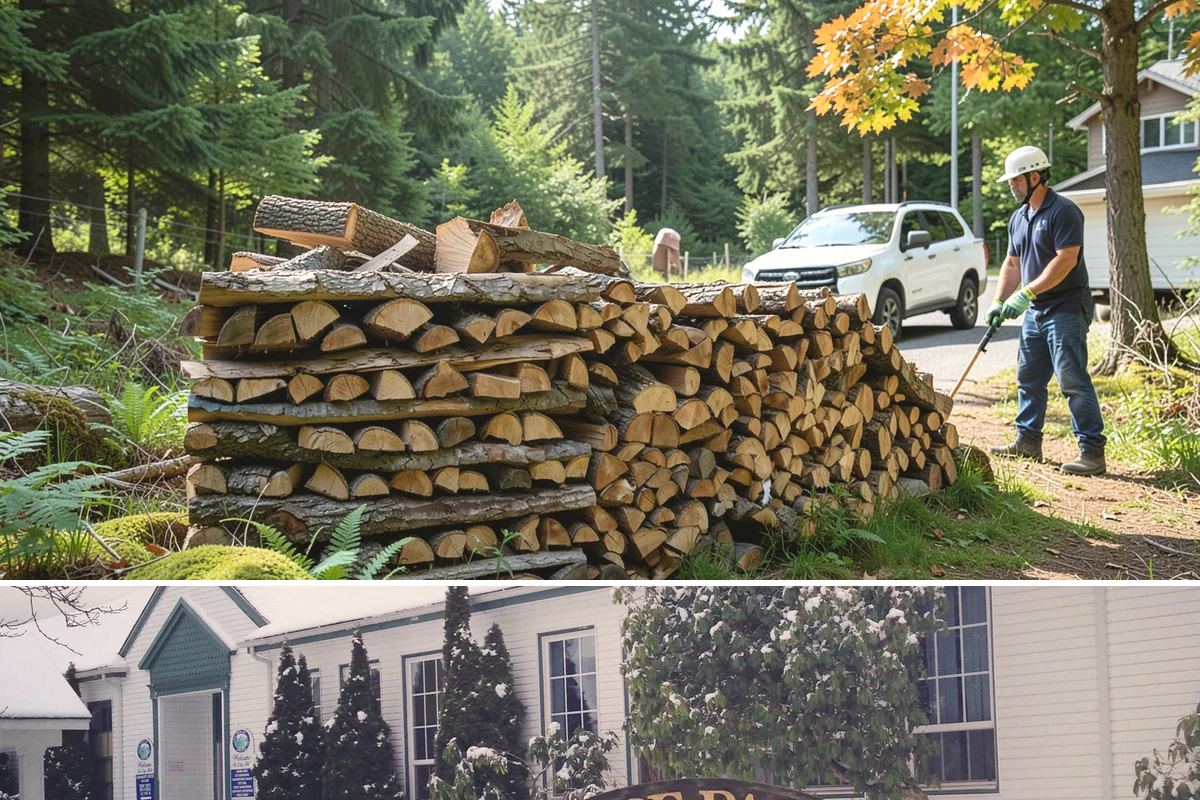 Rick of Firewood in Pacific, King County, WA - A rick is a smart mid-fall purchase to build your supply ahead of peak winter demand.