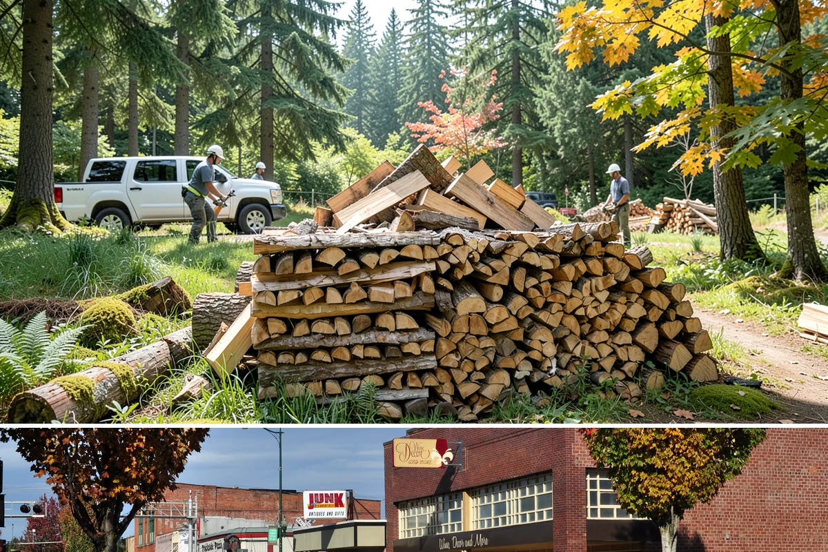 Rick of Firewood in Puyallup, Pierce County, WA - A rick is a smart mid-fall purchase to build your supply ahead of peak winter demand.