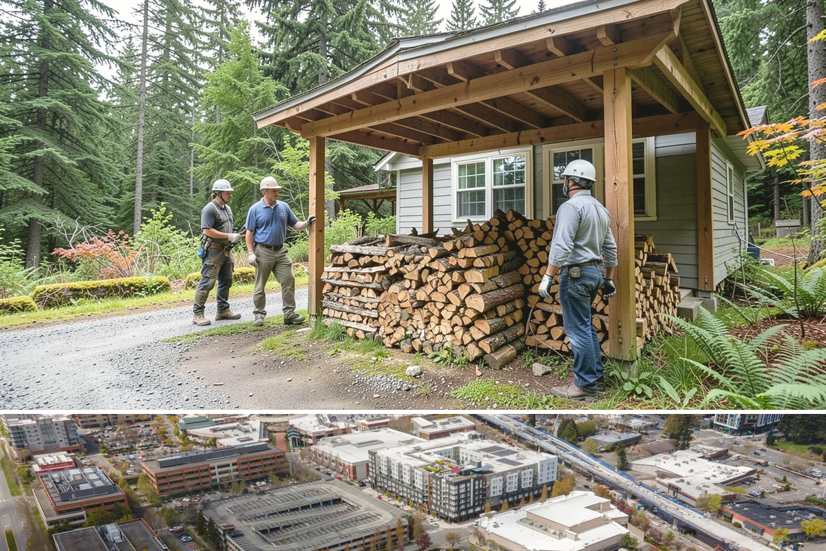 Rick of Firewood in Redmond, King County, WA - A rick is a smart mid-fall purchase to build your supply ahead of peak winter demand.