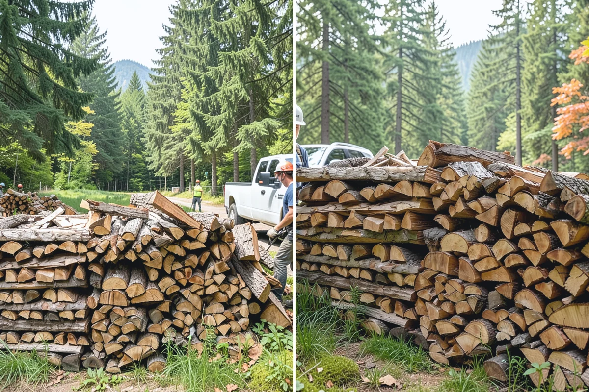 Rick of Firewood in Renton, King County, WA - Place your rick order and choose a drop-off time