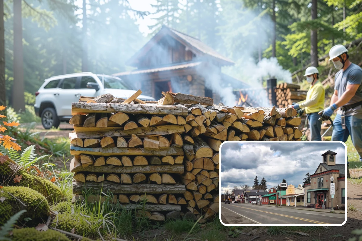 Rick of Firewood in Roy, Pierce County, WA - A generous row of wood without a full-cord commitment