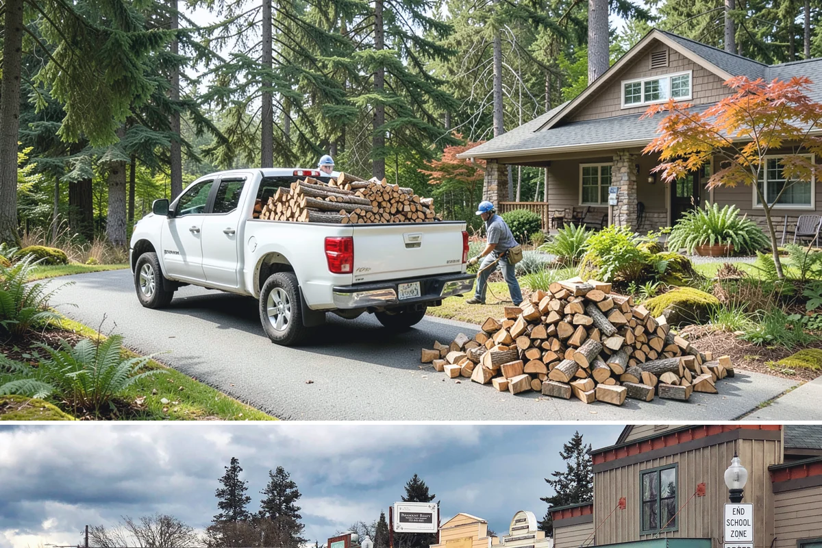 Rick of Firewood in Roy, Pierce County, WA - A rick is a smart mid-fall purchase to build your supply ahead of peak winter demand.