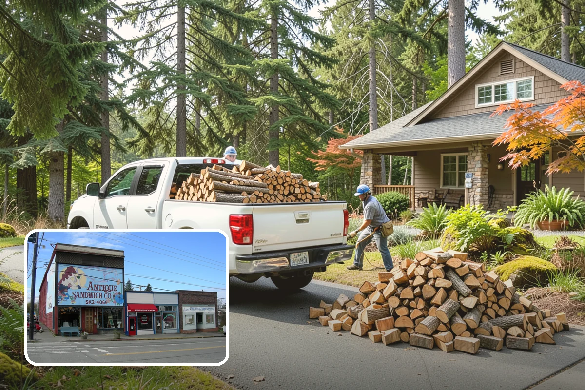 Rick of Firewood in Ruston, Pierce County, WA - A generous row of wood without a full-cord commitment