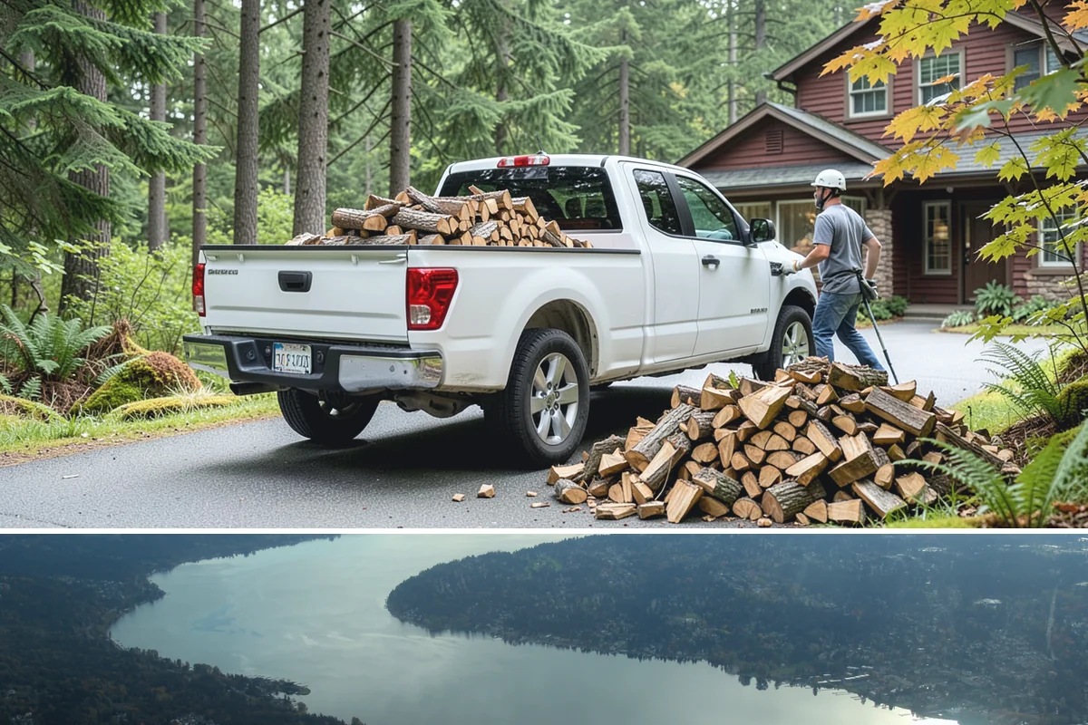 Rick of Firewood in Sammamish, King County, WA - A rick is a smart mid-fall purchase to build your supply ahead of peak winter demand.