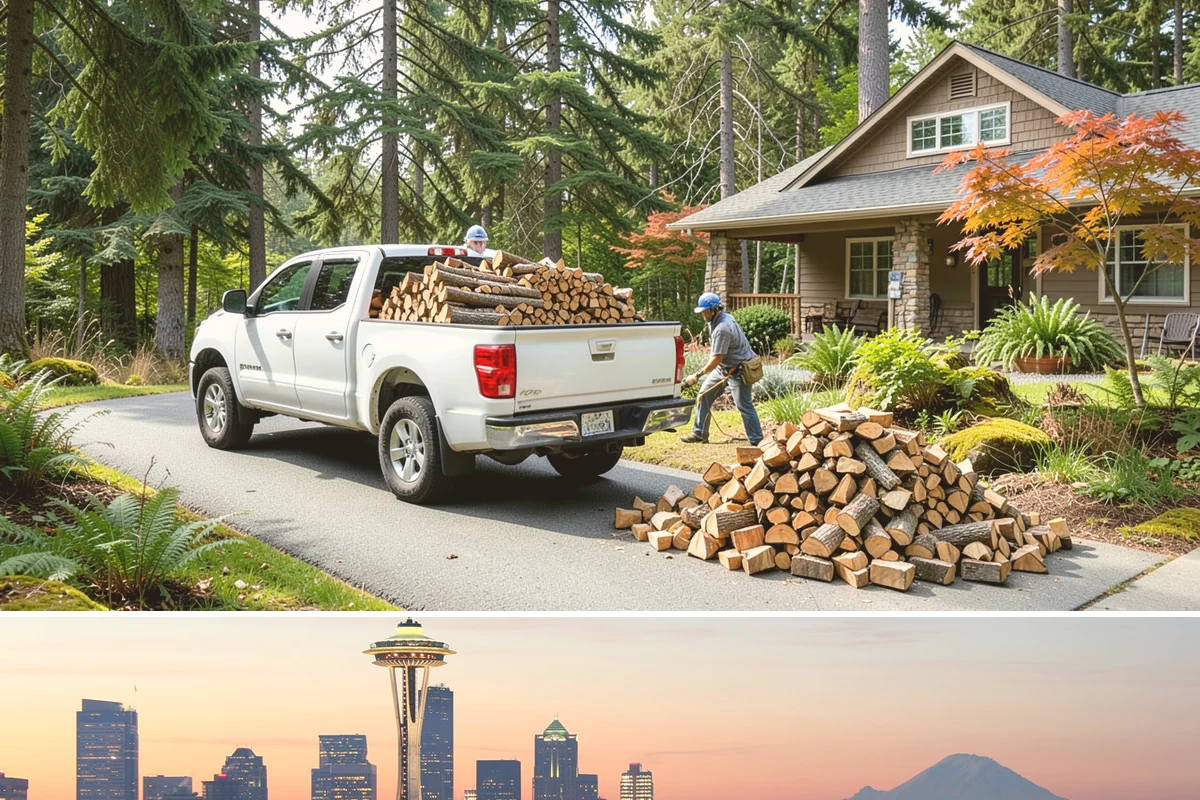 Rick of Firewood in Seattle, King County, WA - A rick is a smart mid-fall purchase to build your supply ahead of peak winter demand.