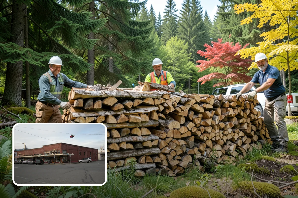 Rick of Firewood in Sedro-Woolley, Skagit County, WA - A generous row of wood without a full-cord commitment
