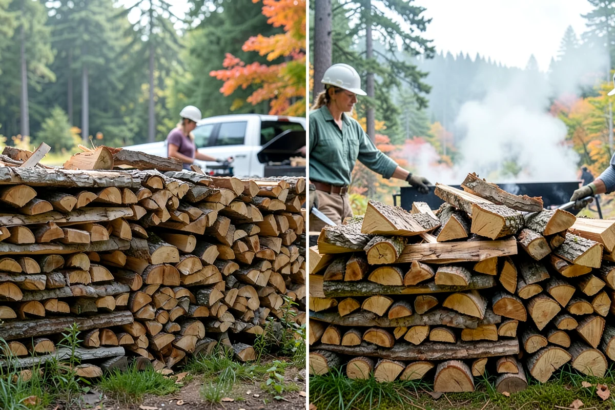 Rick of Firewood in Sedro-Woolley, Skagit County, WA - Place your rick order and choose a drop-off time