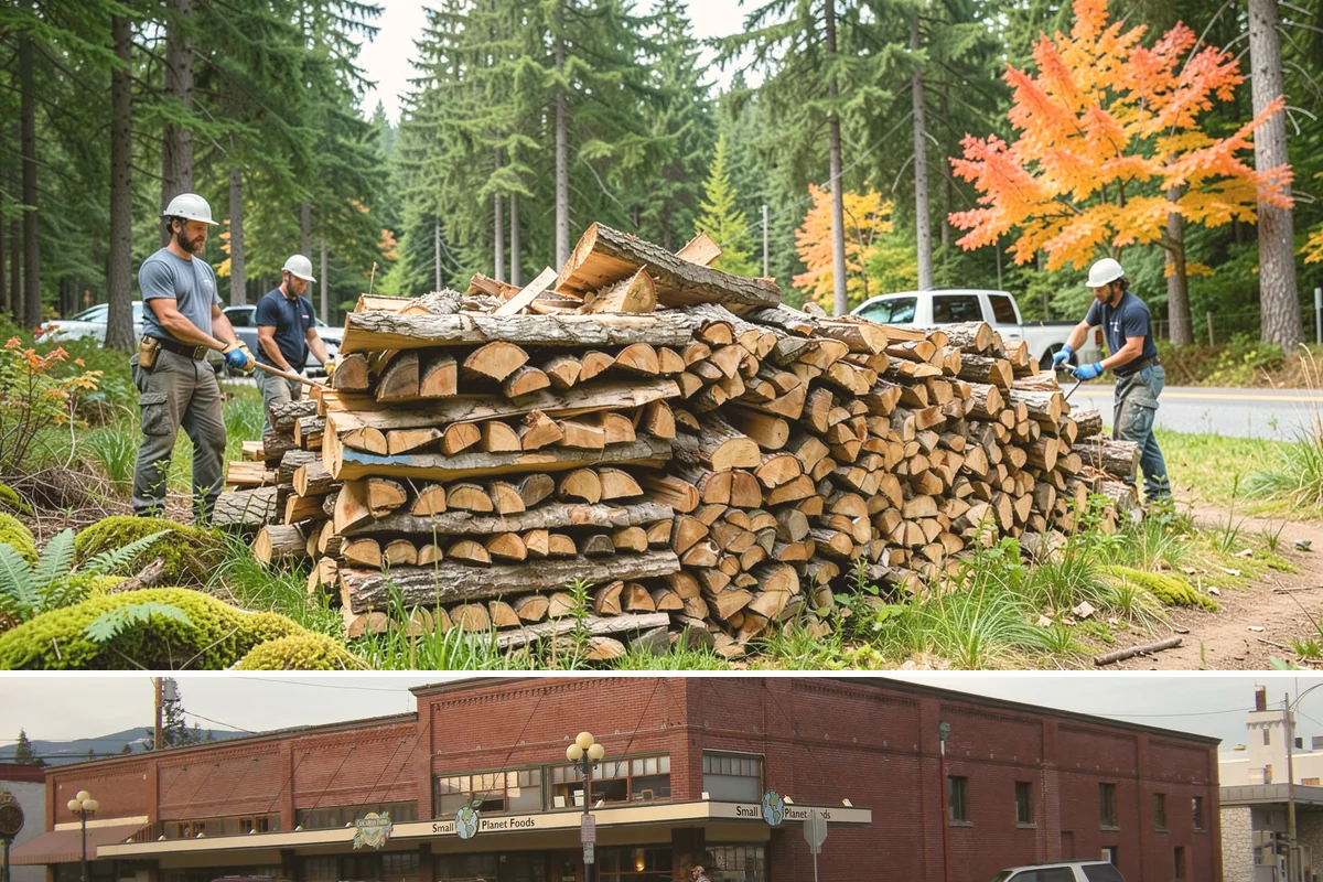 Rick of Firewood in Sedro-Woolley, Skagit County, WA - A rick is a smart mid-fall purchase to build your supply ahead of peak winter demand.