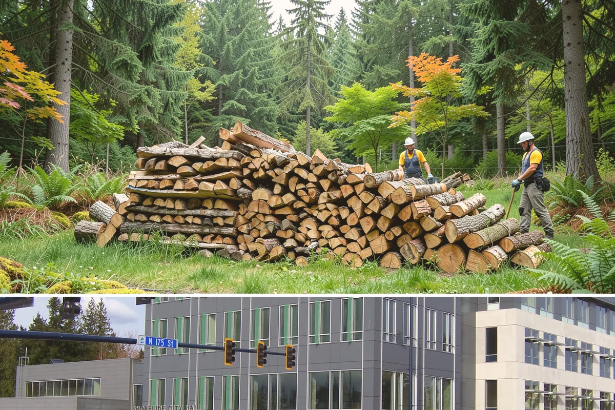 Rick of Firewood in Shoreline, King County, WA - A rick is a smart mid-fall purchase to build your supply ahead of peak winter demand.