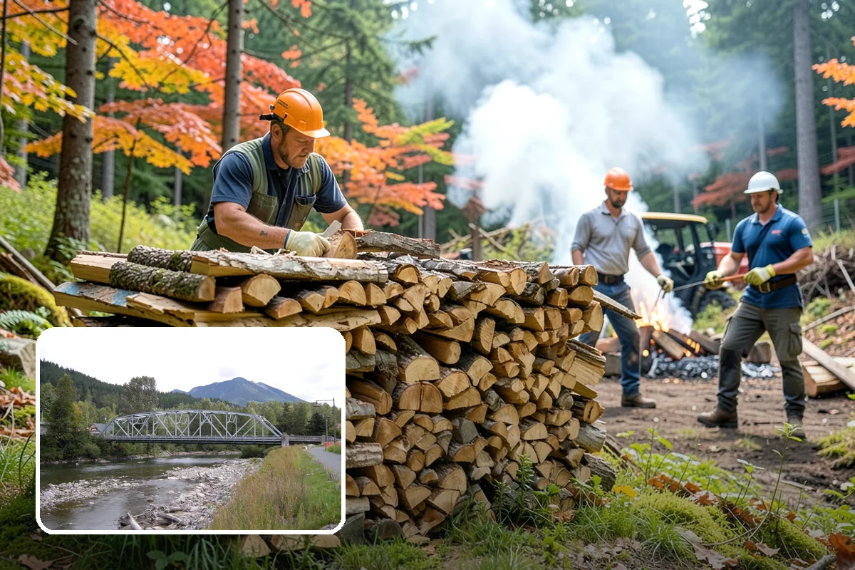 Rick of Firewood in Skykomish, King County, WA - A generous row of wood without a full-cord commitment