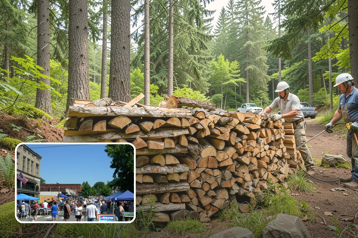 Rick of Firewood in Snohomish, Snohomish County, WA - A generous row of wood without a full-cord commitment