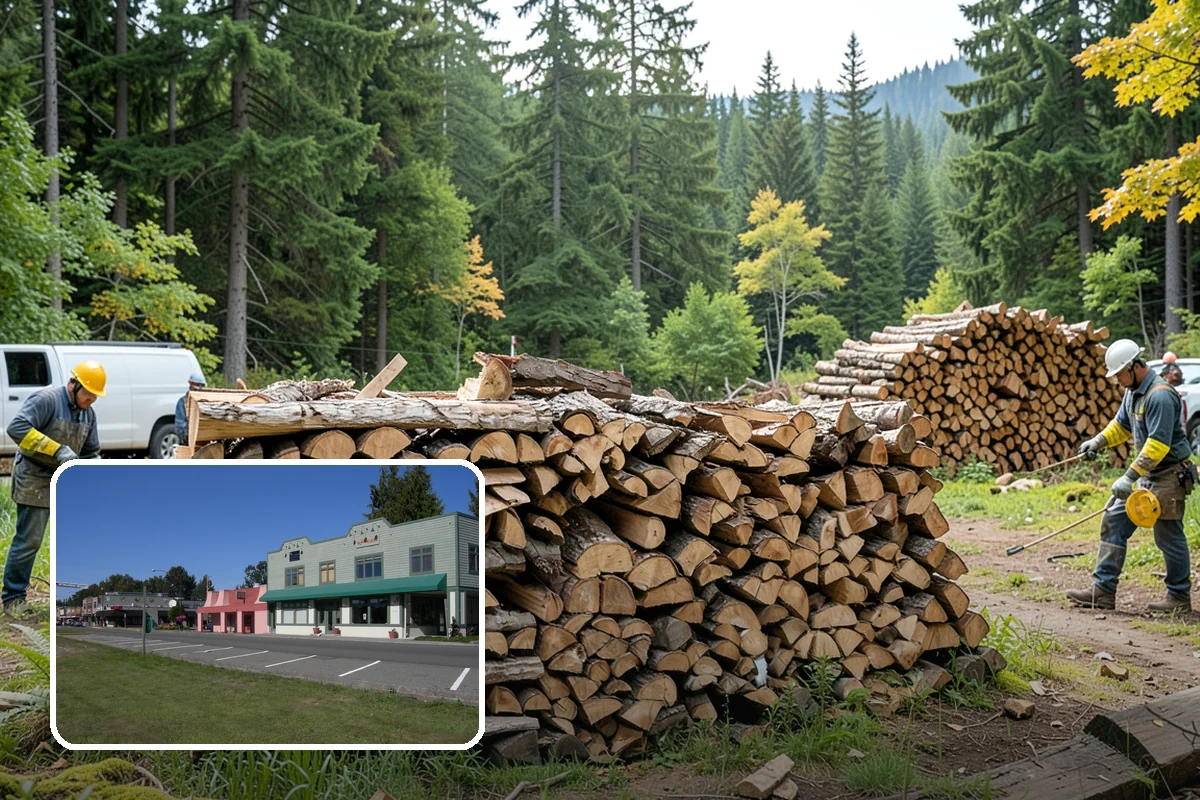 Rick of Firewood in Snoqualmie, King County, WA - A generous row of wood without a full-cord commitment