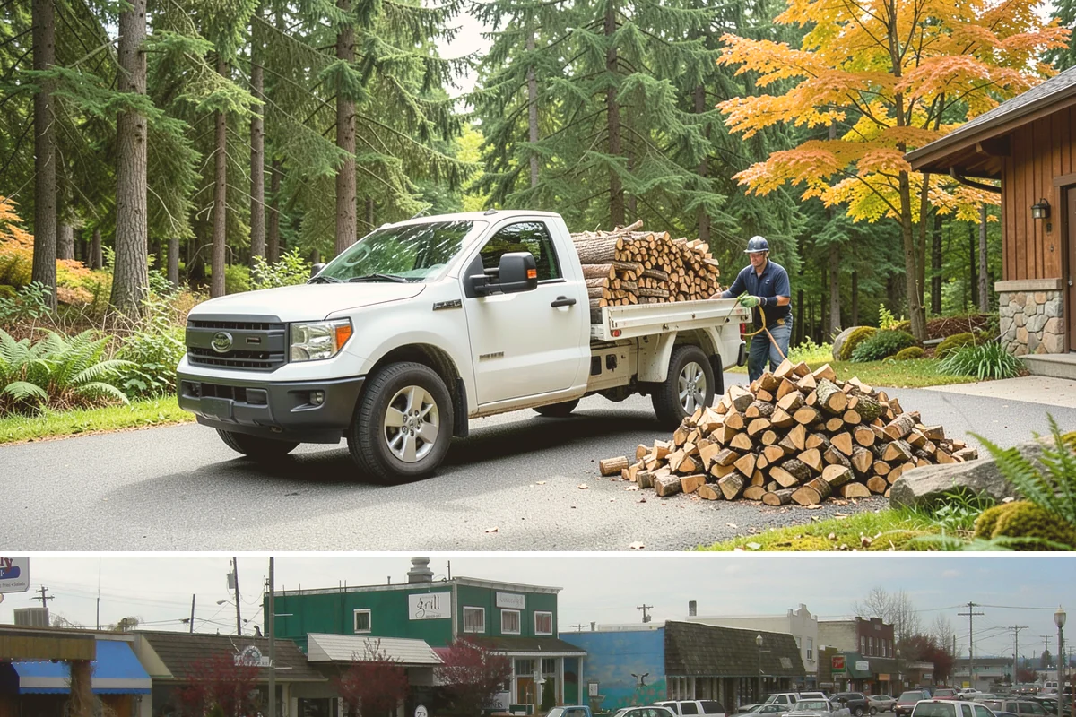Rick of Firewood in Stanwood, Snohomish County, WA - A rick is a smart mid-fall purchase to build your supply ahead of peak winter demand.