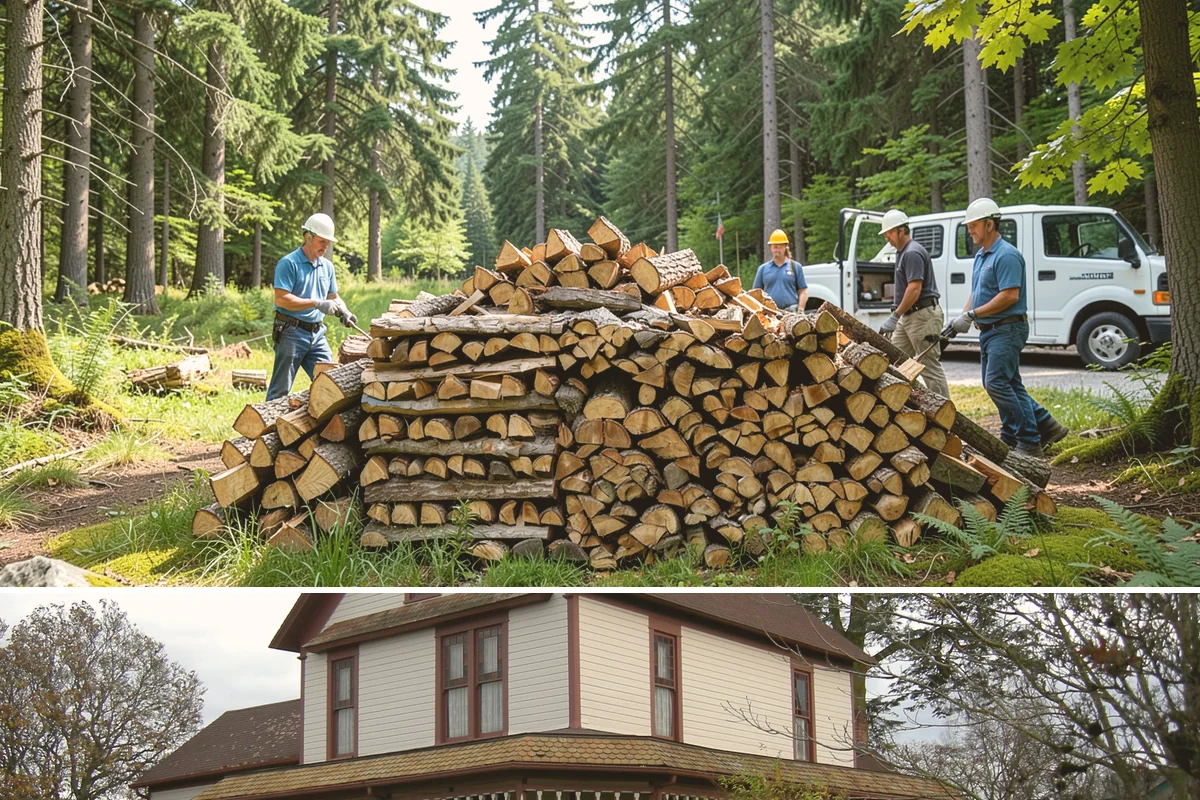 Rick of Firewood in Sumner, Pierce County, WA - A rick is a smart mid-fall purchase to build your supply ahead of peak winter demand.