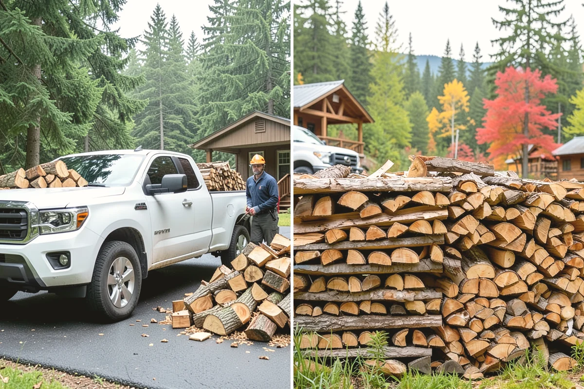 Rick of Firewood in Tacoma, Pierce County, WA - Place your rick order and choose a drop-off time