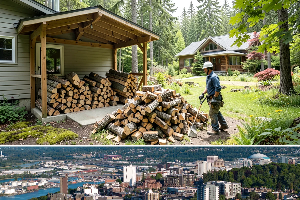 Rick of Firewood in Tacoma, Pierce County, WA - A rick is a smart mid-fall purchase to build your supply ahead of peak winter demand.