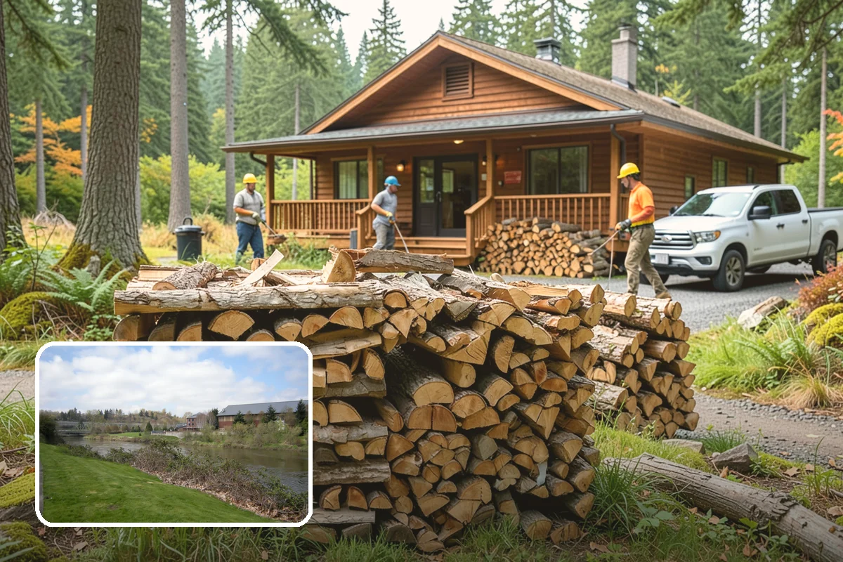 Rick of Firewood in Tukwila, King County, WA - A generous row of wood without a full-cord commitment