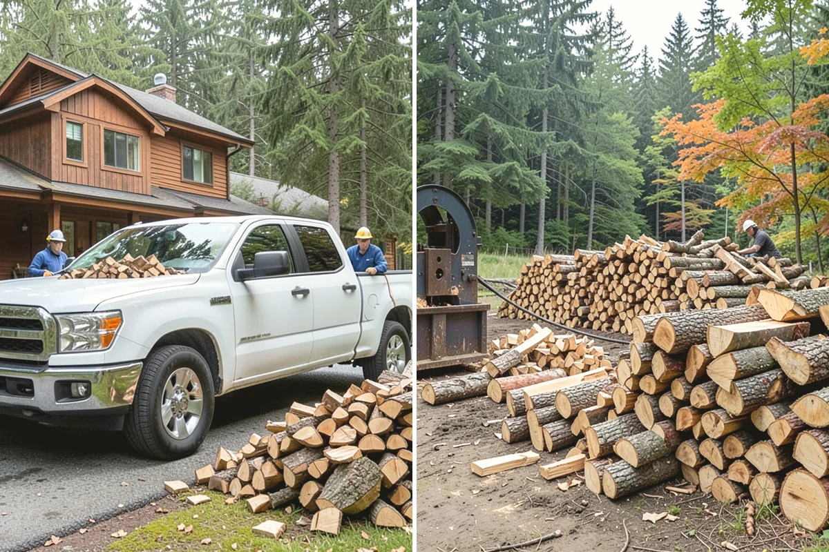 Rick of Firewood in University Place, Pierce County, WA - Place your rick order and choose a drop-off time