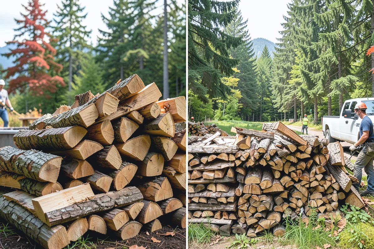 Rick of Firewood in Wilkeson, Pierce County, WA - Place your rick order and choose a drop-off time