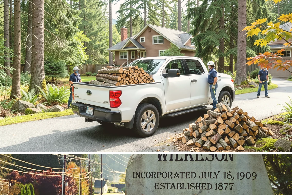 Rick of Firewood in Wilkeson, Pierce County, WA - A rick is a smart mid-fall purchase to build your supply ahead of peak winter demand.