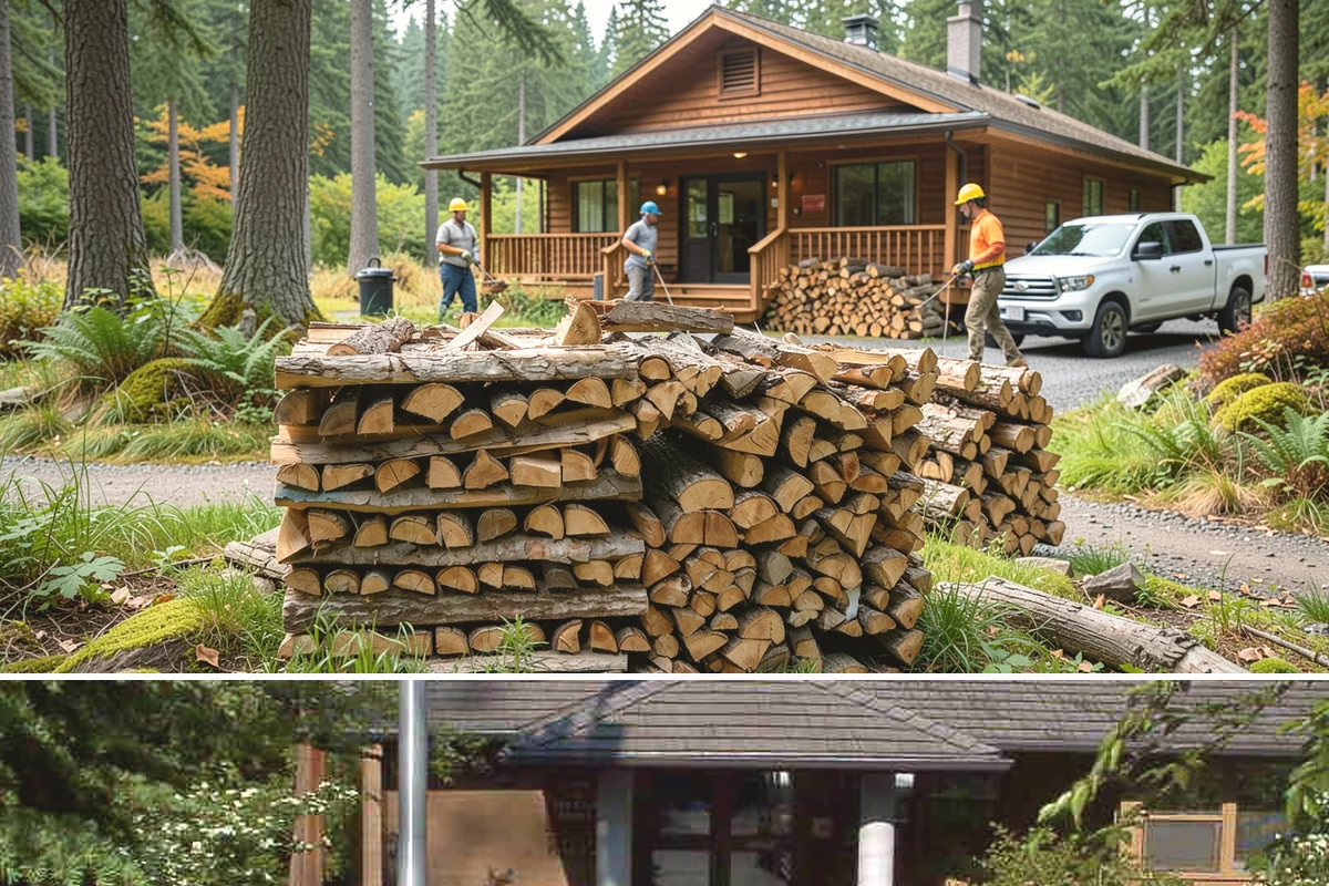 Rick of Firewood in Yarrow Point, King County, WA - A rick is a smart mid-fall purchase to build your supply ahead of peak winter demand.