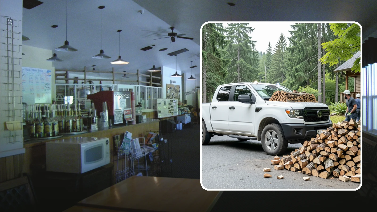 Rural Delivery in Black Diamond, King County, WA - Firewood hauled out to rural properties and addresses beyond standard delivery zones.
