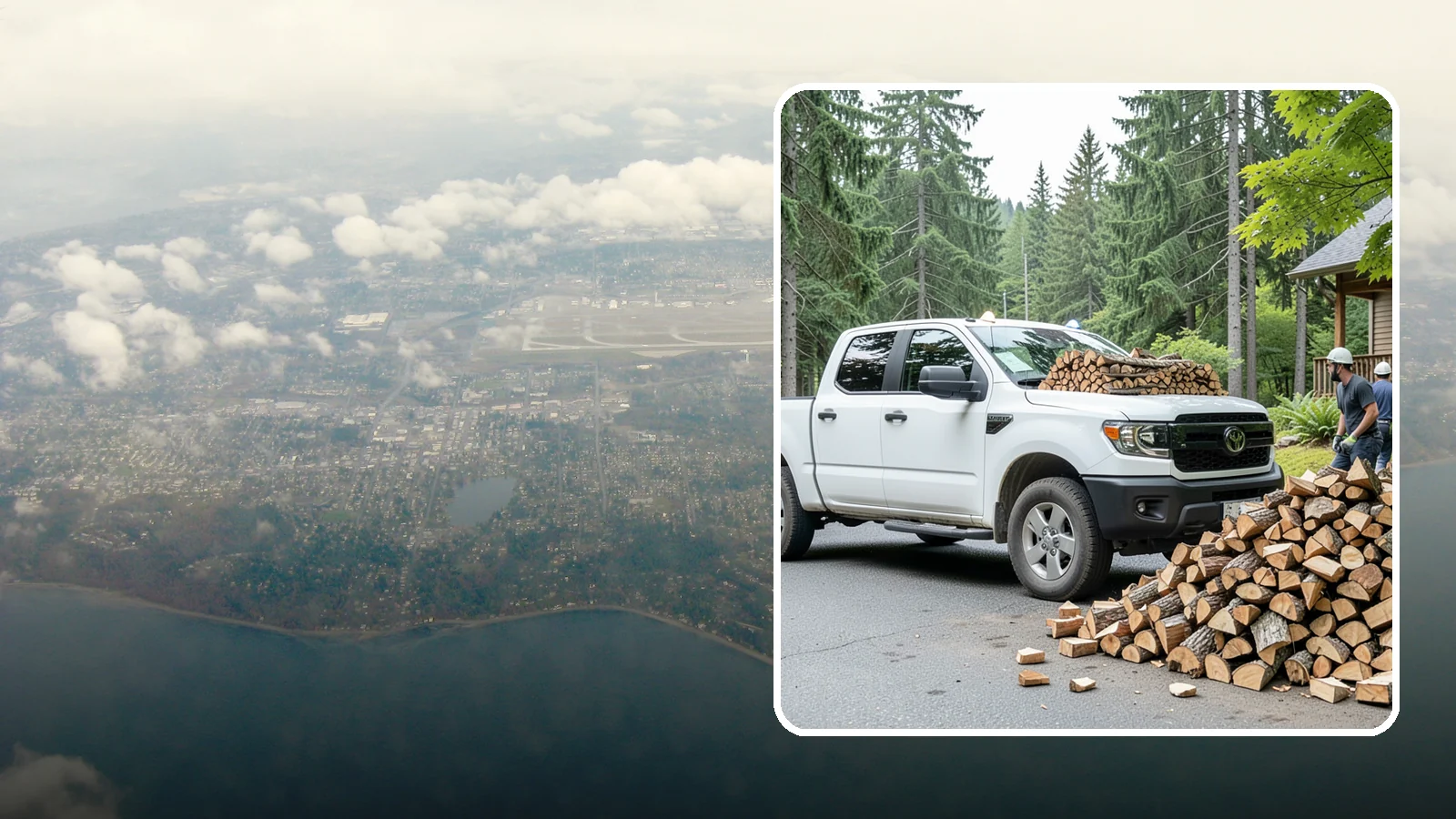 Rural Delivery in Burien, King County, WA - Firewood hauled out to rural properties and addresses beyond standard delivery zones.