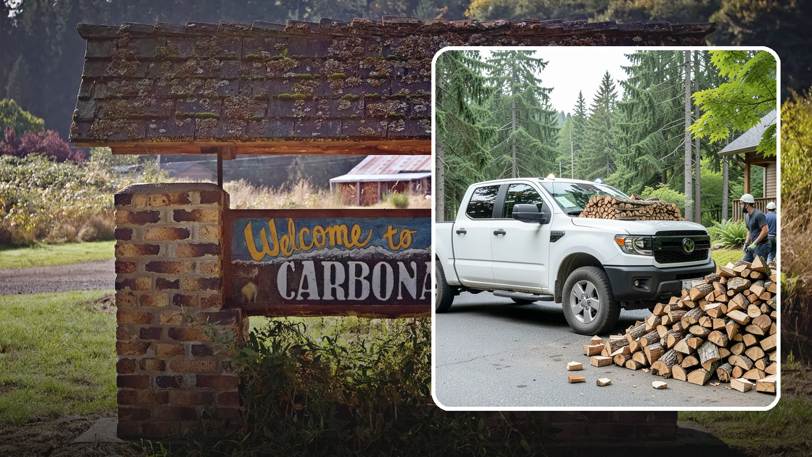 Rural Delivery in Carbonado, Pierce County, WA - Firewood hauled out to rural properties and addresses beyond standard delivery zones.