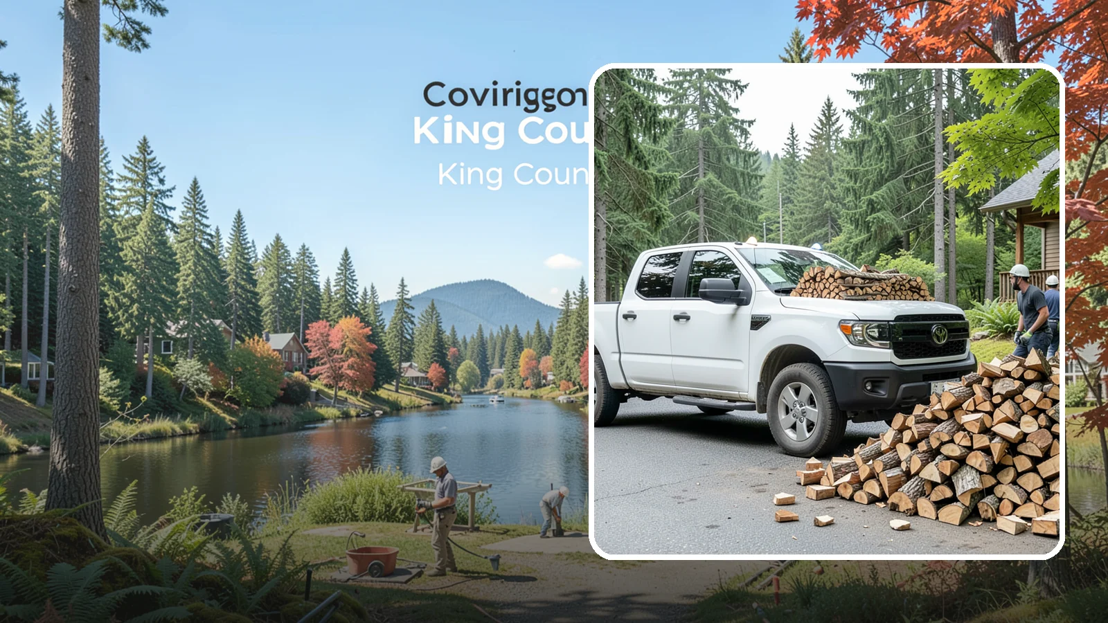 Rural Delivery in Covington, King County, WA - Firewood hauled out to rural properties and addresses beyond standard delivery zones.