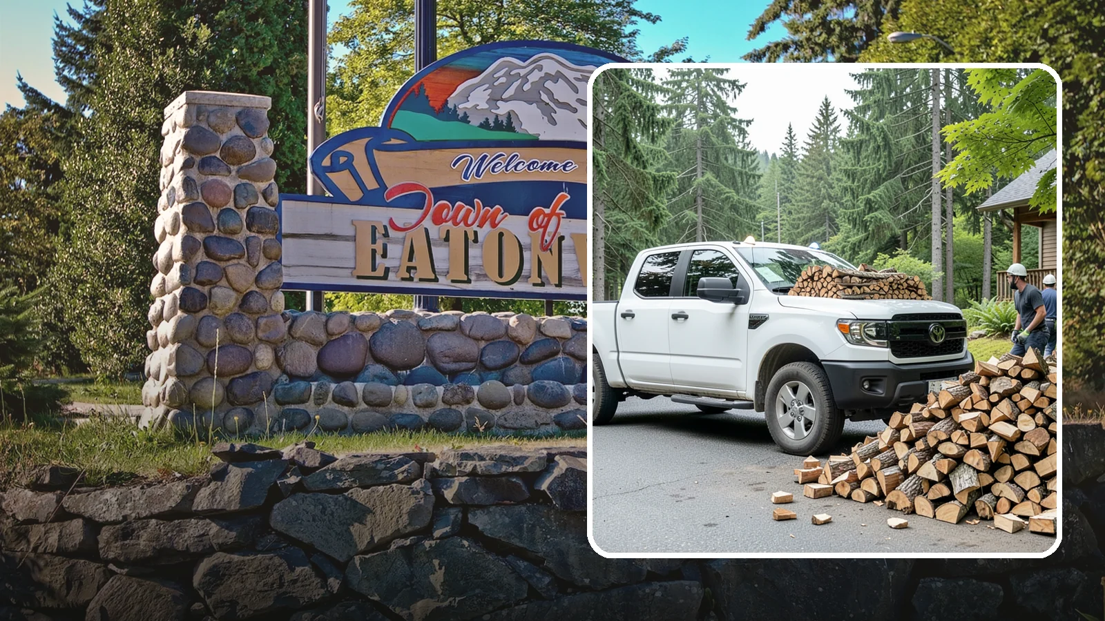 Rural Delivery in Eatonville, Pierce County, WA - Firewood hauled out to rural properties and addresses beyond standard delivery zones.